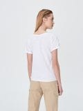 Luźna koszulka basic - biały - SINSAY - small3