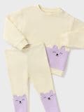 Compleu din jerseu - crem - SINSAY - small2