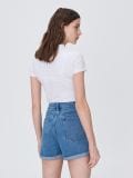 Jeansowe szorty mom fit - niebieski - SINSAY - small3