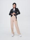Geacă biker cu centură - negru - SINSAY - small1