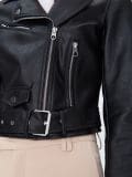 Geacă biker cu centură - negru - SINSAY - small5