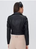 Geacă biker cu centură - negru - SINSAY - small6