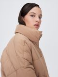 Pikowana kurtka puffer - beżowy - SINSAY - small2