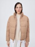 Pikowana kurtka puffer - beżowy - SINSAY - small3