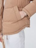 Pikowana kurtka puffer - beżowy - SINSAY - small4
