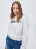 The Powerpuff Girls hoodie with patches - light grey - SINSAY - small3