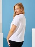 Majica s poletnim potiskom - bela - SINSAY - small4