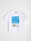 Trükisega T-särk loose fit - valge - SINSAY - small3