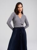 Maxi suknja - mornarsko plava - SINSAY - small5