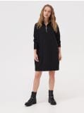 Longline oversized hoodie - Schwarz - SINSAY - small1