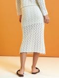 Fustă brodată - crem - SINSAY - small4