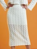Fustă brodată - crem - SINSAY - small1