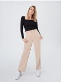 Bluzka z dekoltem karo - czarny - SINSAY - small3