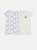 Printed rompers 2 pack - white - SINSAY - small1