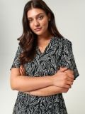 Rochie mini cu model - negru - SINSAY - small1
