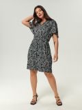 Rochie mini cu model - negru - SINSAY - small2