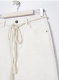 Fustă de blugi cu curea - crem - SINSAY - small2