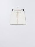 Fustă de blugi cu curea - crem - SINSAY - small1
