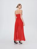 Sukienka maxi z marszczeniem - czerwony - SINSAY - small4