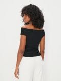 Bluza sa španskim izrezom - crno - SINSAY - small2