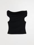 Bluza sa španskim izrezom - crno - SINSAY - small3