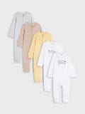 Pajacyki 5 pack - biały - SINSAY - small1