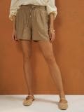 Kratke pantalone - boja pšenice - SINSAY - small5