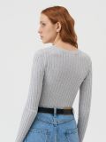 Sweter z wiskozy - szary - SINSAY - small3