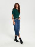Püstkraega T-särk - mündiroheline - SINSAY - small5