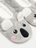 Flauschige Hausschuhe mit Koalamotiv - Grau - SINSAY - small3