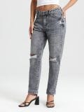 Elastične kavbojke boyfriend slim - siva - SINSAY - small2