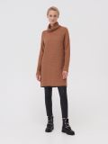 Długi sweter oversize z golfem - beżowy - SINSAY - small2