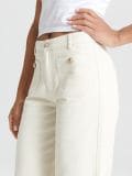 Τζιν Culotte - κρεμ - SINSAY - small4