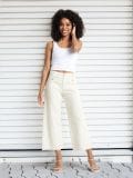 Τζιν Culotte - κρεμ - SINSAY - small1
