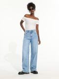 Majica z odprtimi rameni - bela - SINSAY - small4