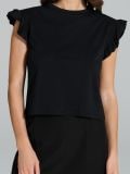 T-särk volangiga - must - SINSAY - small6