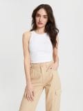 Cargo hlače - krem - SINSAY - small3
