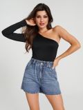 Шорти paperbag - темно-синій - SINSAY - small6