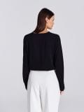 Bluza iz viskoze - črna - SINSAY - small2