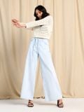 Wide leg farmerke - plava - SINSAY - small3
