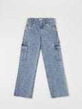 Blugi cu buzunare cargo - albastru - SINSAY - small2
