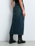 Farmerka suknja - zeleno - SINSAY - small2