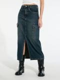 Farmerka suknja - zeleno - SINSAY - small7