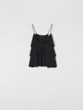 Bluza s volanima - crno - SINSAY - small2