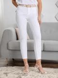 Kavbojke mid waist - krema - SINSAY - small1