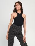 High waist straight-lõikega teksapüksid - must - SINSAY - small2
