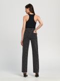 High waist straight-lõikega teksapüksid - must - SINSAY - small3