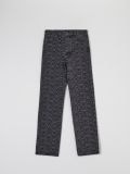 High waist straight-lõikega teksapüksid - must - SINSAY - small4