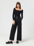Pantaloni culotte - nero - SINSAY - small2