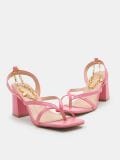 Sandale cu toc gros - roz-aprins - SINSAY - small1